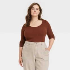 Universal Thread Women's Shrunken Rib Scoop Neck Pullover Sweater -Universalthread GUEST e309cd45 951f 49be 9b02 1b3e38be45d2