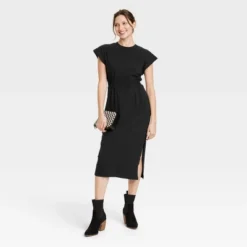 Universal Thread Women's Short Sleeve Knit Wrap Midi Dress -Universalthread GUEST f4c66fdf 716a 4eec a9ea 147e52e6f045