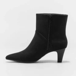 Universal Thread Women's Frances Ankle Boots - Memory Foam Block Heel
