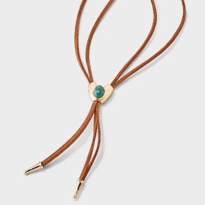 Universal Thread Gold Y-Shaped Cord Adjustable Necklace with Stone Accent 6 Universal Thread Gold Y-Shaped Cord Adjustable Necklace with Stone Accent - Image 4